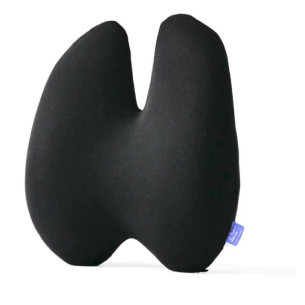 Cushion Lab Extra Dense Lumbar Pillow with strap,  NWOT, black